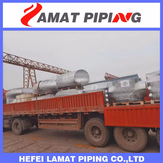 Kohlenstoffstahl A234 Wpb /A420 Wpl6 /Legierter Stahl A234 Wp11/Wp22/Wp91 Edelstahl 304/316 Winkelstück/T-Stück/Reduzierstück/Kappe/Kreuz/Bogen B16.9 Stumpfschweißrohrverschraubung
